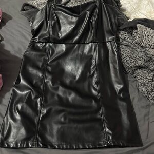 Forever 21 leather mini dress